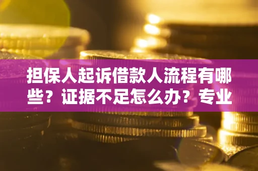 济南担保人起诉借款人流程有哪些？证据不足怎么办？专业律师解答