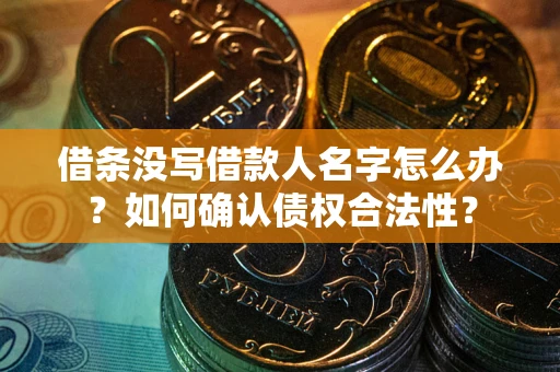 济南借条没写借款人名字怎么办？如何确认债权合法性？