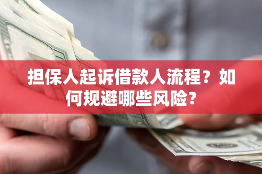 济南担保人起诉借款人流程？如何规避哪些风险？